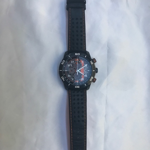 Citizen Eco-Drive Primo Chronograph Orange Black